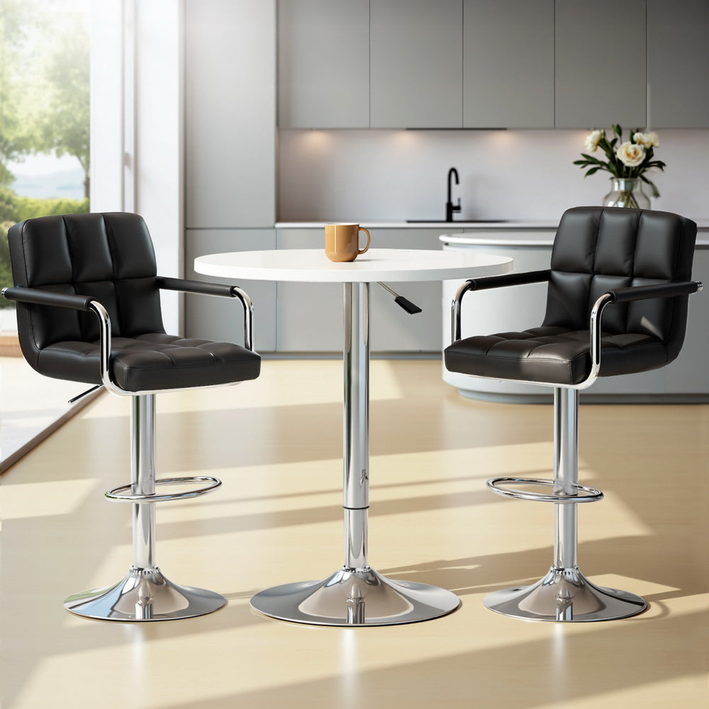 Artiss Bar Table and Stools Set Dining Desk Kitchen Chairs Cafe Pub