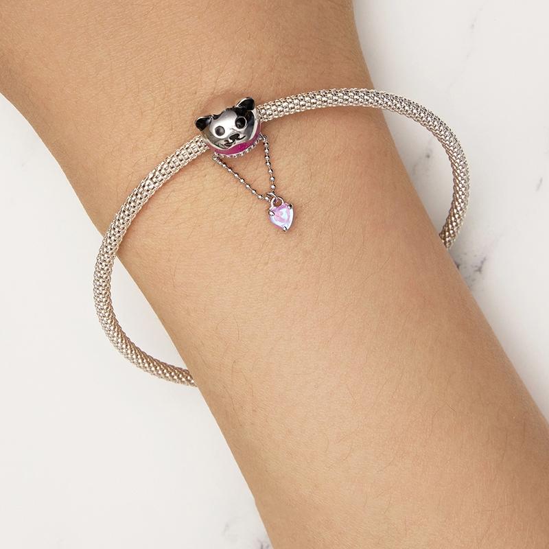 925 Sterling Silver Adorable Hot Air Balloon Bracelet Charm