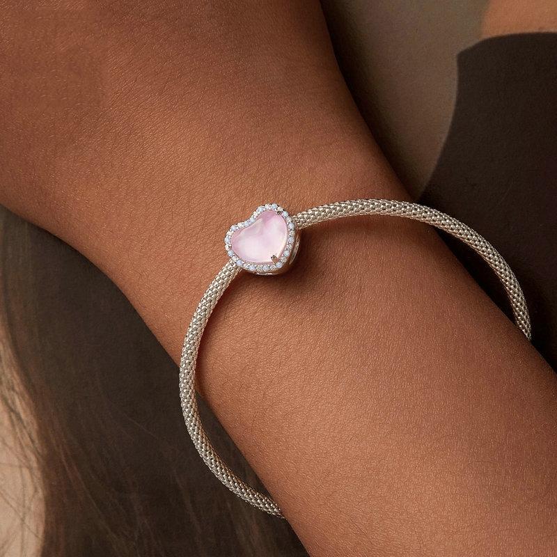 925 Sterling Silver Diy Love Beads For Valentine'S Day In