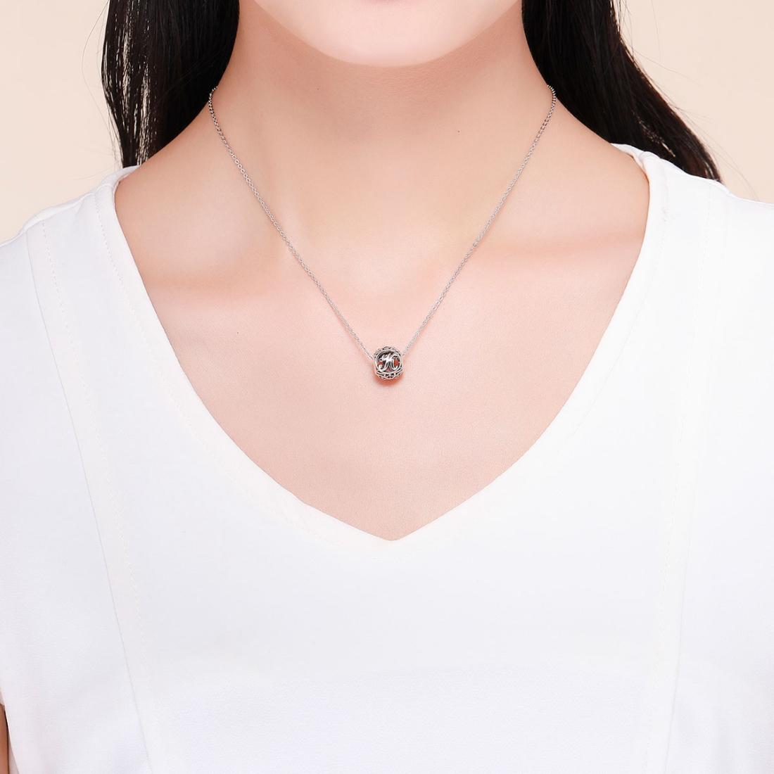 925 Sterling Silver 26 English Letter Beads For Diy Bracelets & Necklaces Style - K