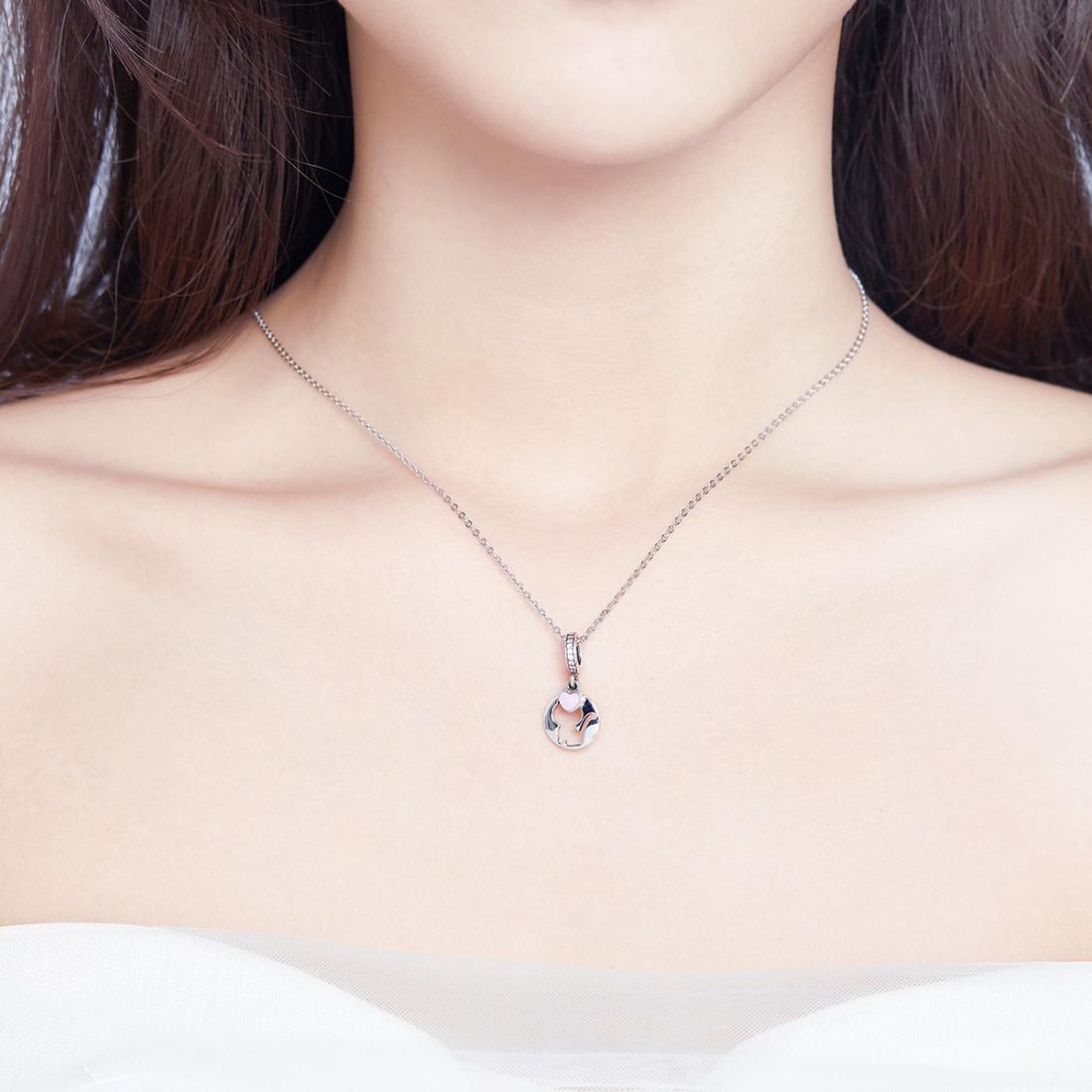 925 Sterling Silver Cat Pendant For Diy Bracelets & Necklaces Style - Pendent + Chain