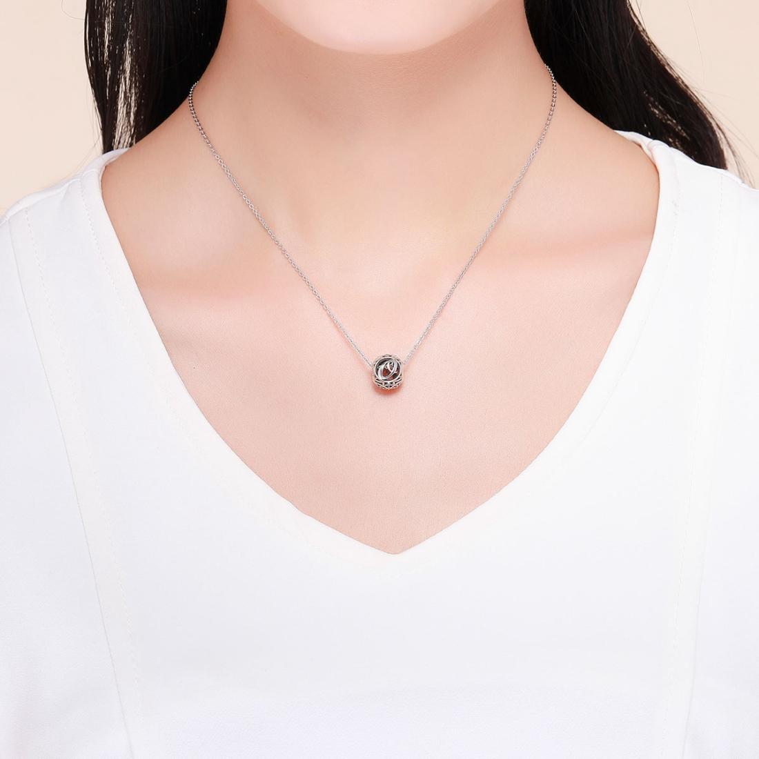 925 Sterling Silver 26 English Letter Beads For Diy Bracelets & Necklaces Style - O