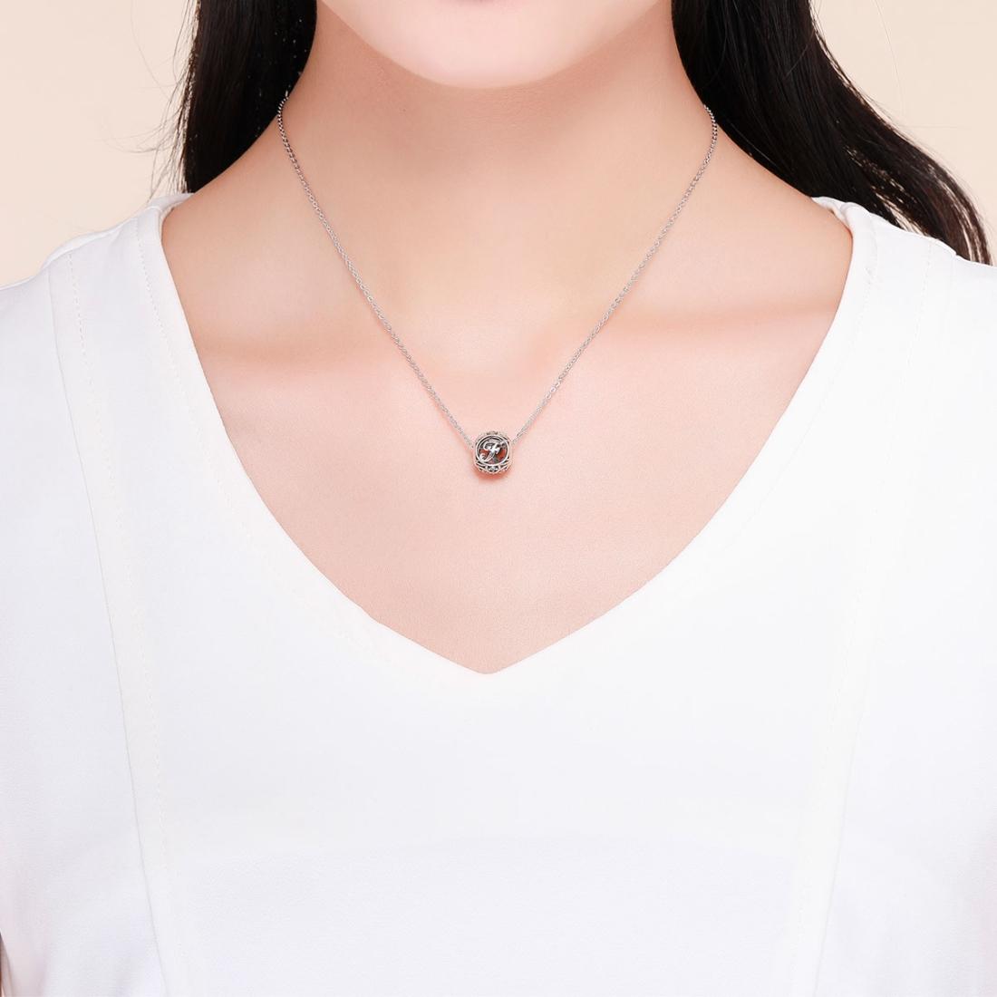 925 Sterling Silver 26 English Letter Beads For Diy Bracelets & Necklaces Style - F