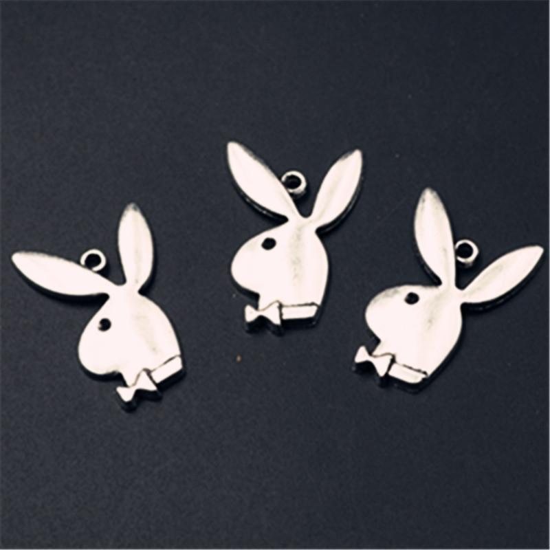 10Pc Antique Rabbit Charm Set For Diy Jewelry