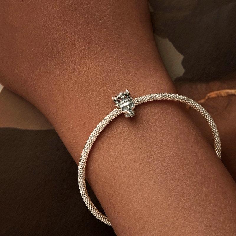 925 Sterling Silver Halloween Skull Beads