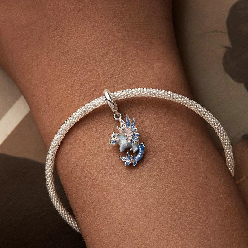 925 Sterling Silver Dragon Pendant Beads