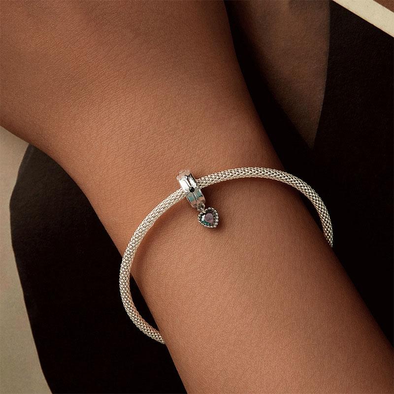 925 Sterling Silver Fantasy Love Beaded Pendant