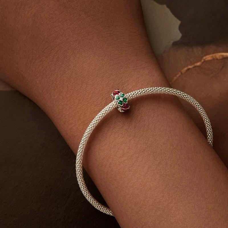 925 Sterling Silver Zircon Ladybug Clover Diy Beads & Silicone