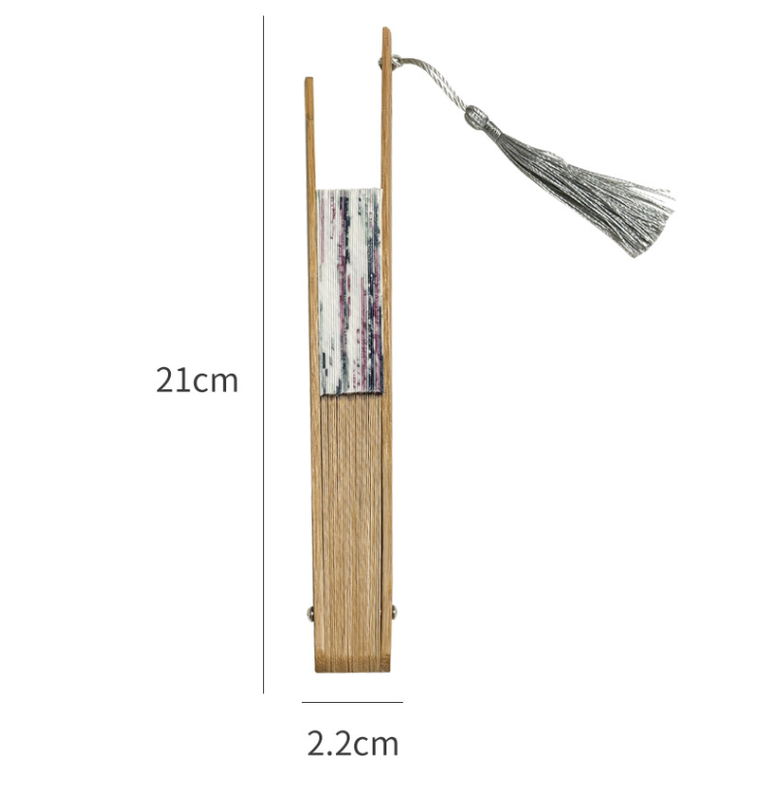2 PCS Floral Bamboo Folding Hand Fan - Traditional Chinese Style Round Folding Design (Spring in the Garden)