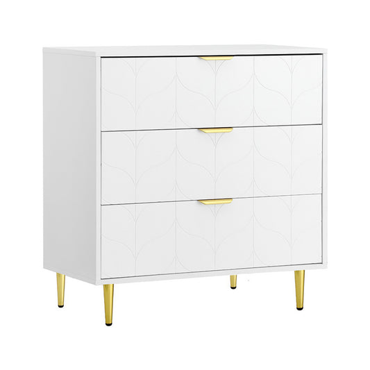 Artiss 3 Chest of Drawers Lowboy Cabinet White