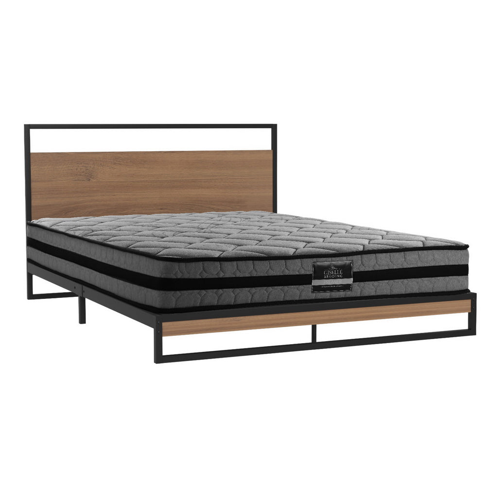 Artiss  Metal Bed Frame Double Size Beds Platform with Mattress