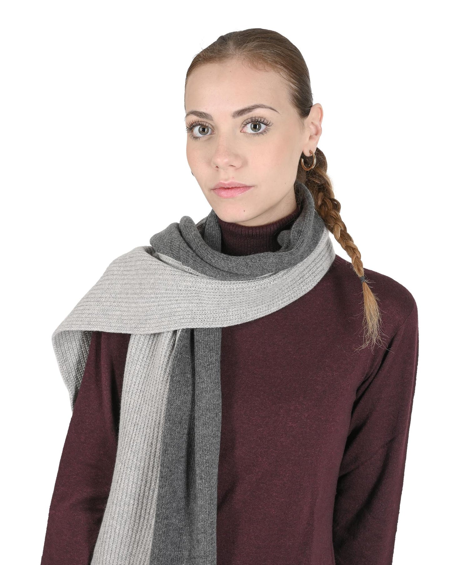 Crown of Edinburgh Cashmere Women's Elegant Cashmere Womens Scarf in Multicolor - One Size