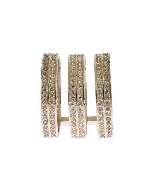 NIALAYA Sterling Silver CZ Crystal Ring 52 EU Women