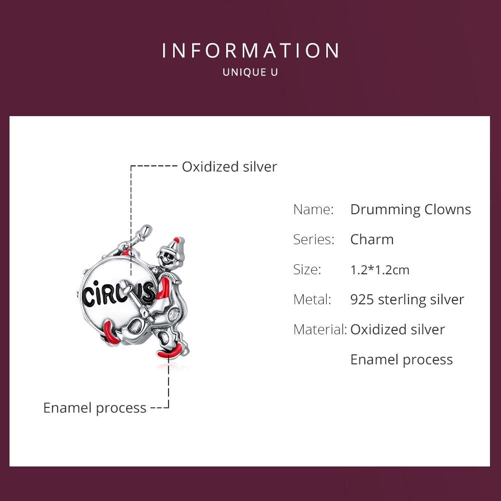 925 Sterling Silver Drummer Beads For Diy Bracelets & Necklaces