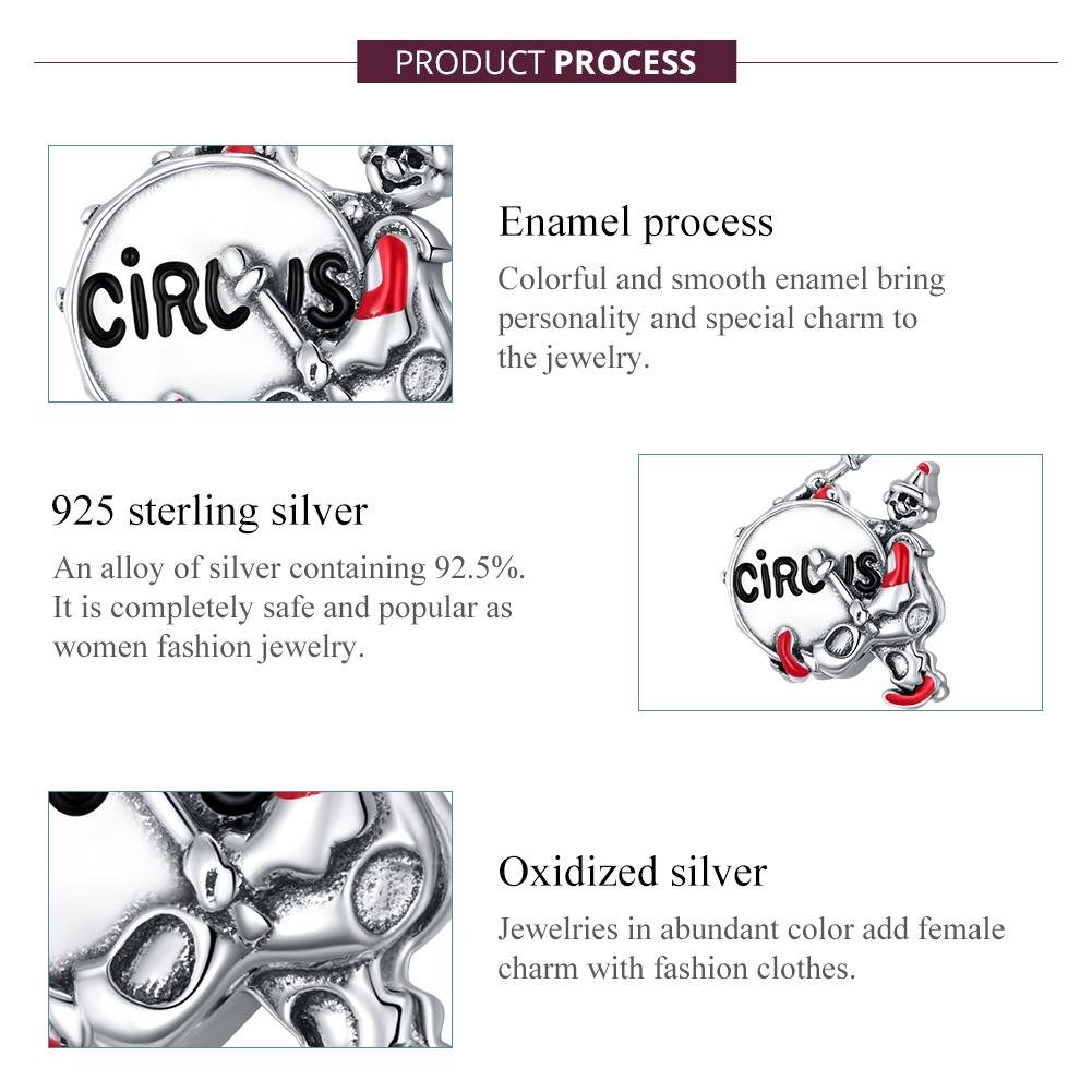925 Sterling Silver Drummer Beads For Diy Bracelets & Necklaces