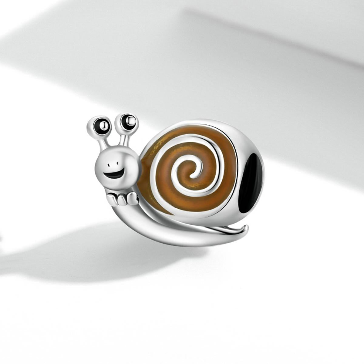 925 Sterling Silver Snail Bead Bracelet / Necklace Accessory