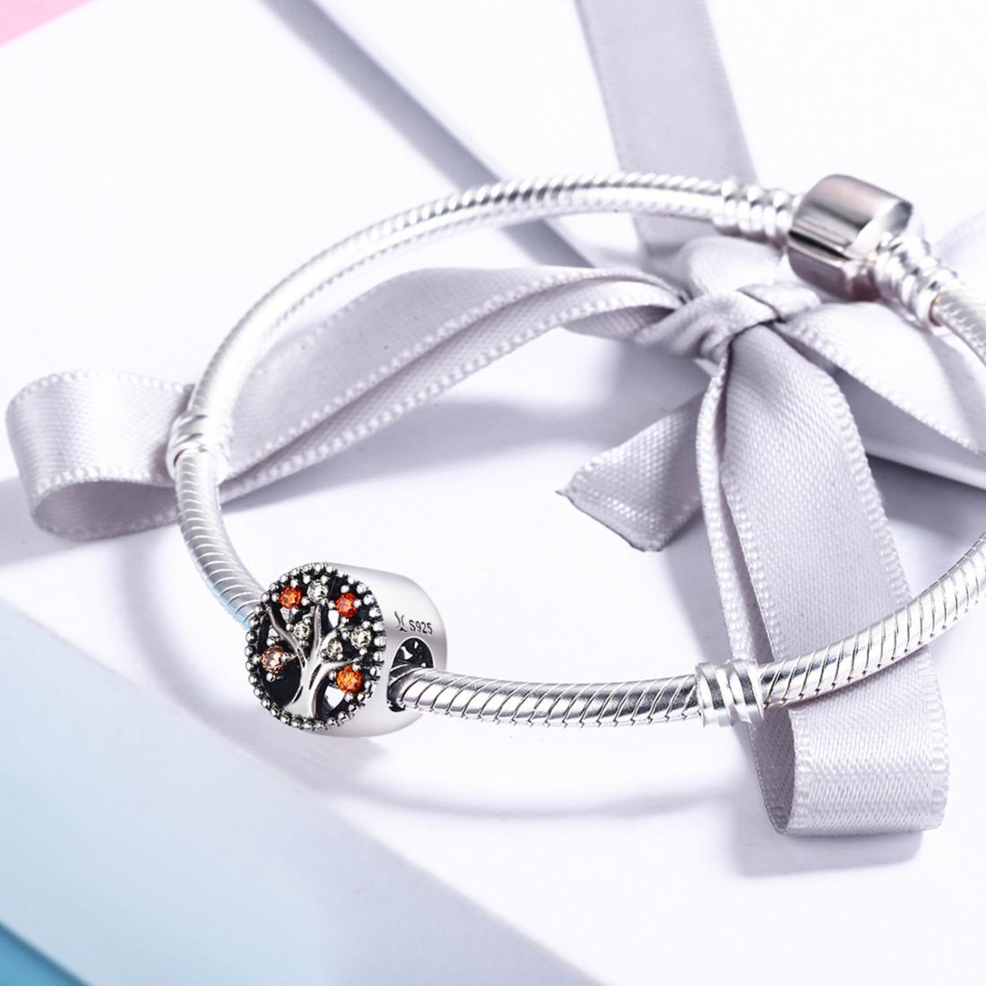 925 Sterling Silver Autumn Fruit Bead Bracelet & Necklace Set