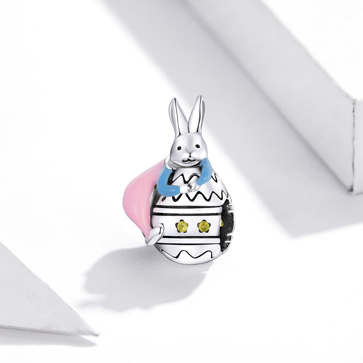 925 Sterling Silver Bunny Bead Bracelet / Necklace Accessory