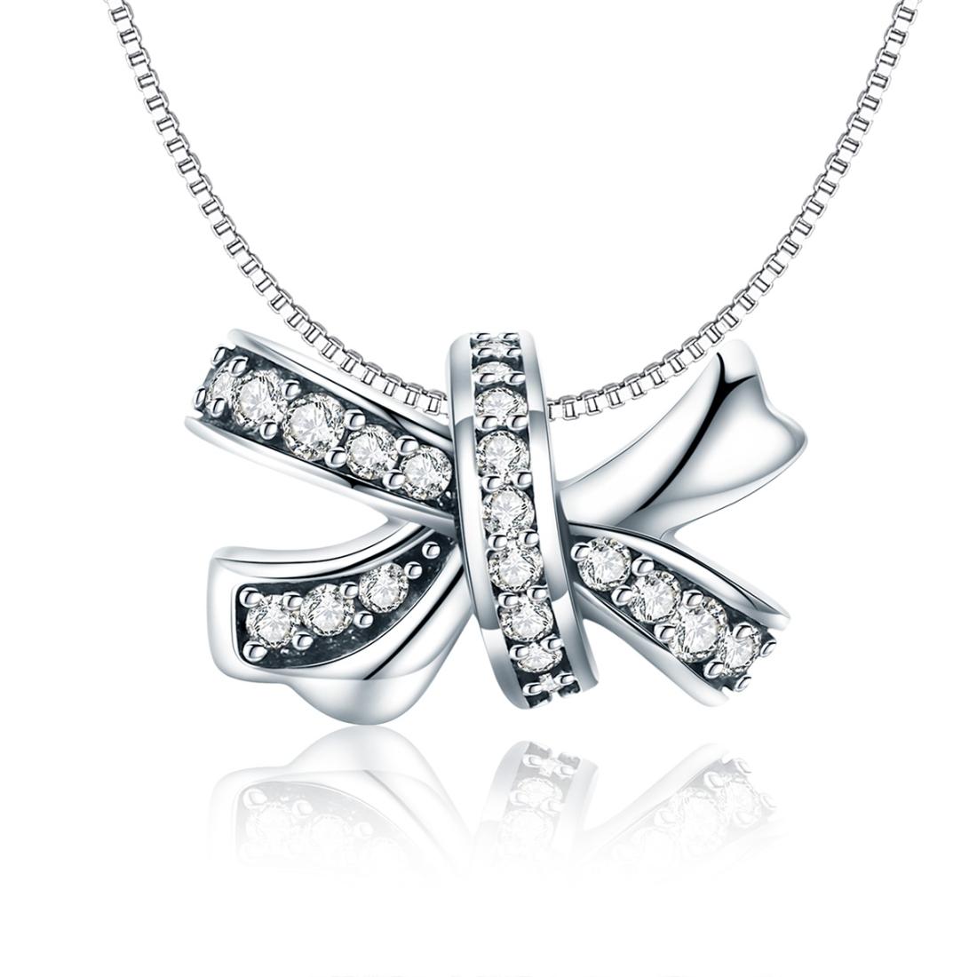 925 Sterling Silver Bow Beads For Diy Bracelets & Necklaces