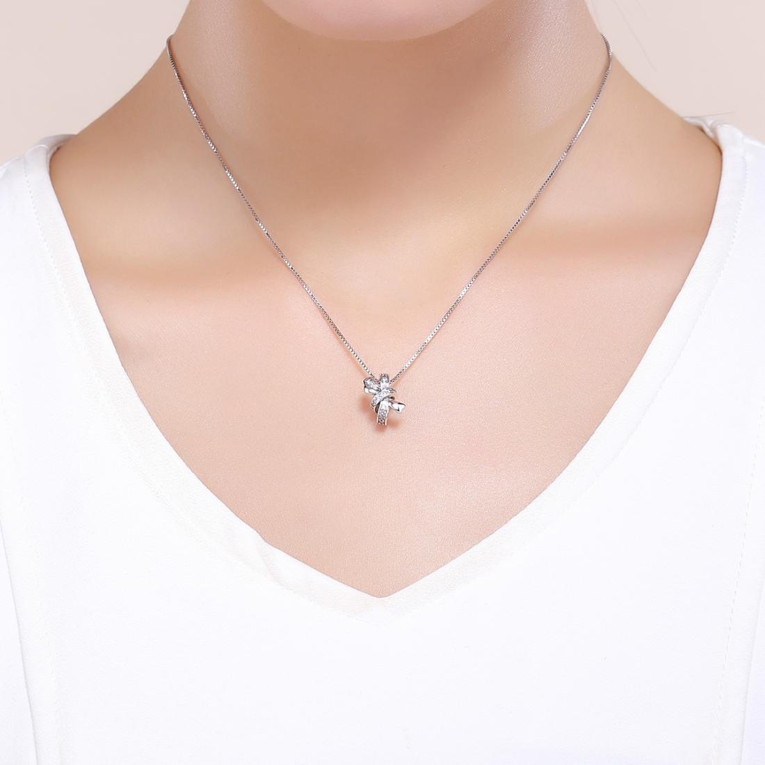 925 Sterling Silver Bow Beads For Diy Bracelets & Necklaces