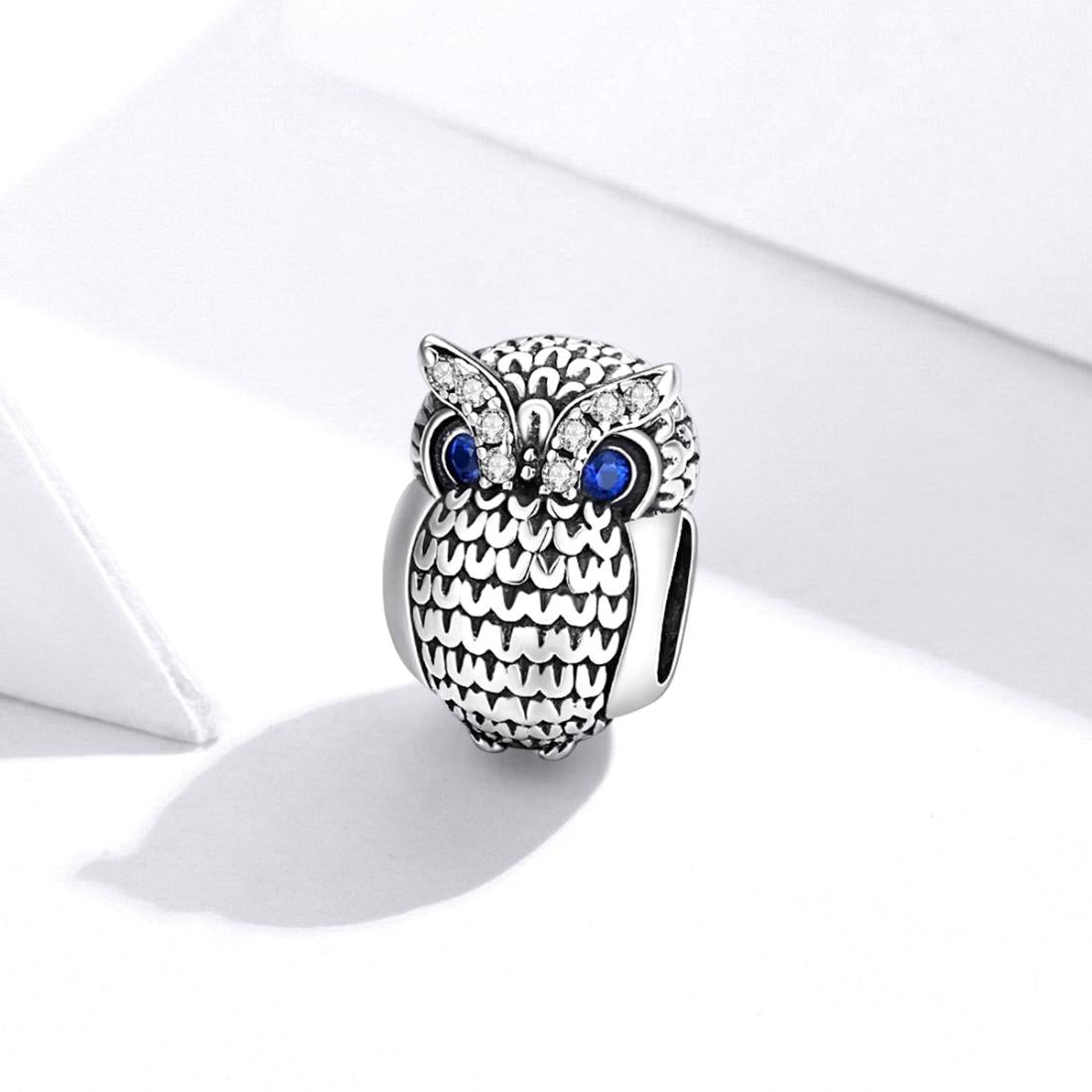 925 Sterling Silver Owl Beads For Diy Bracelets & Necklaces