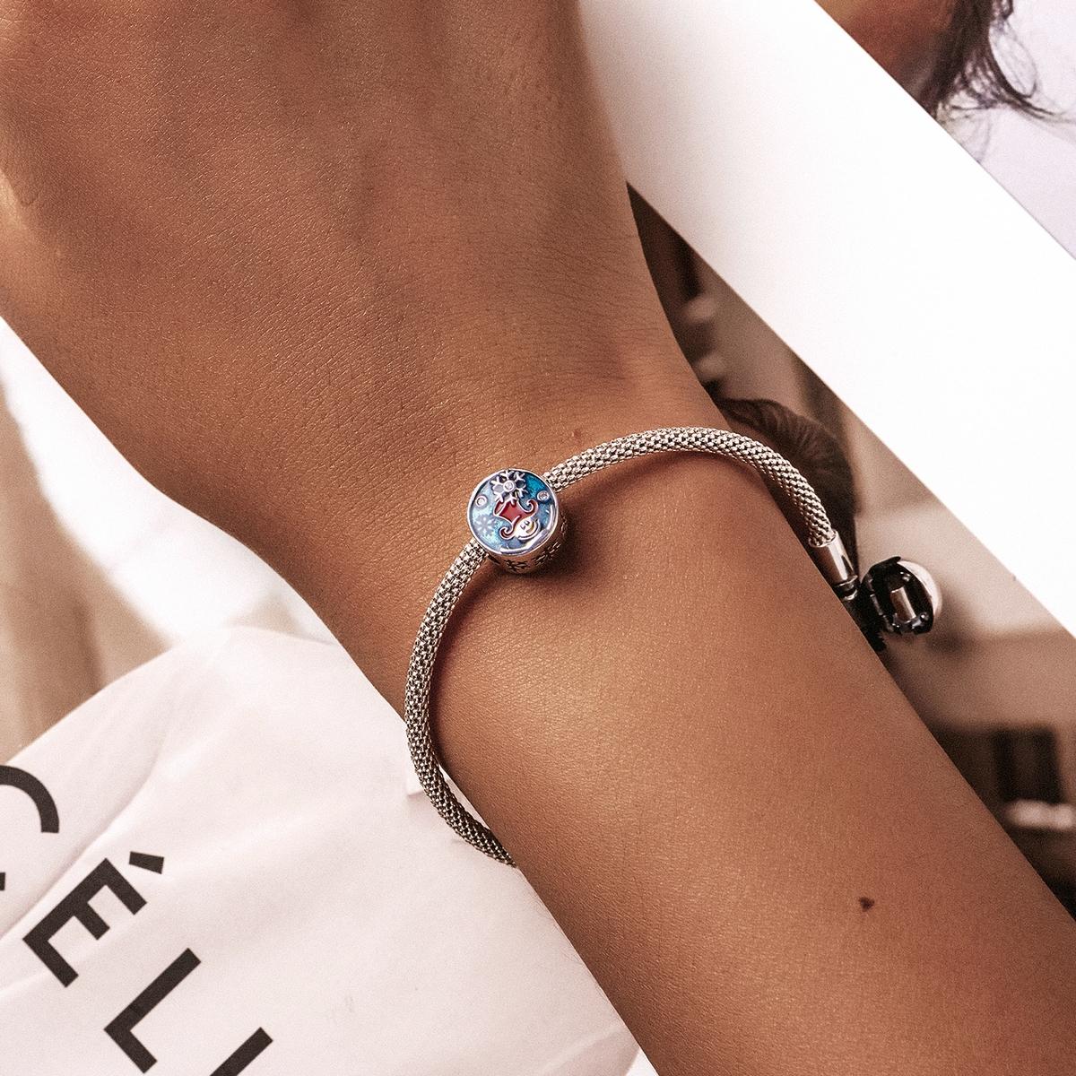 925 Sterling Silver Clown Snowman Beads For Diy Bracelets & Necklaces