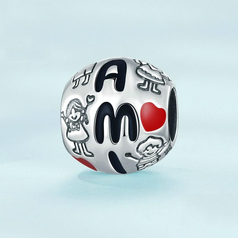 925 Sterling Silver Colourful Family Bracelet