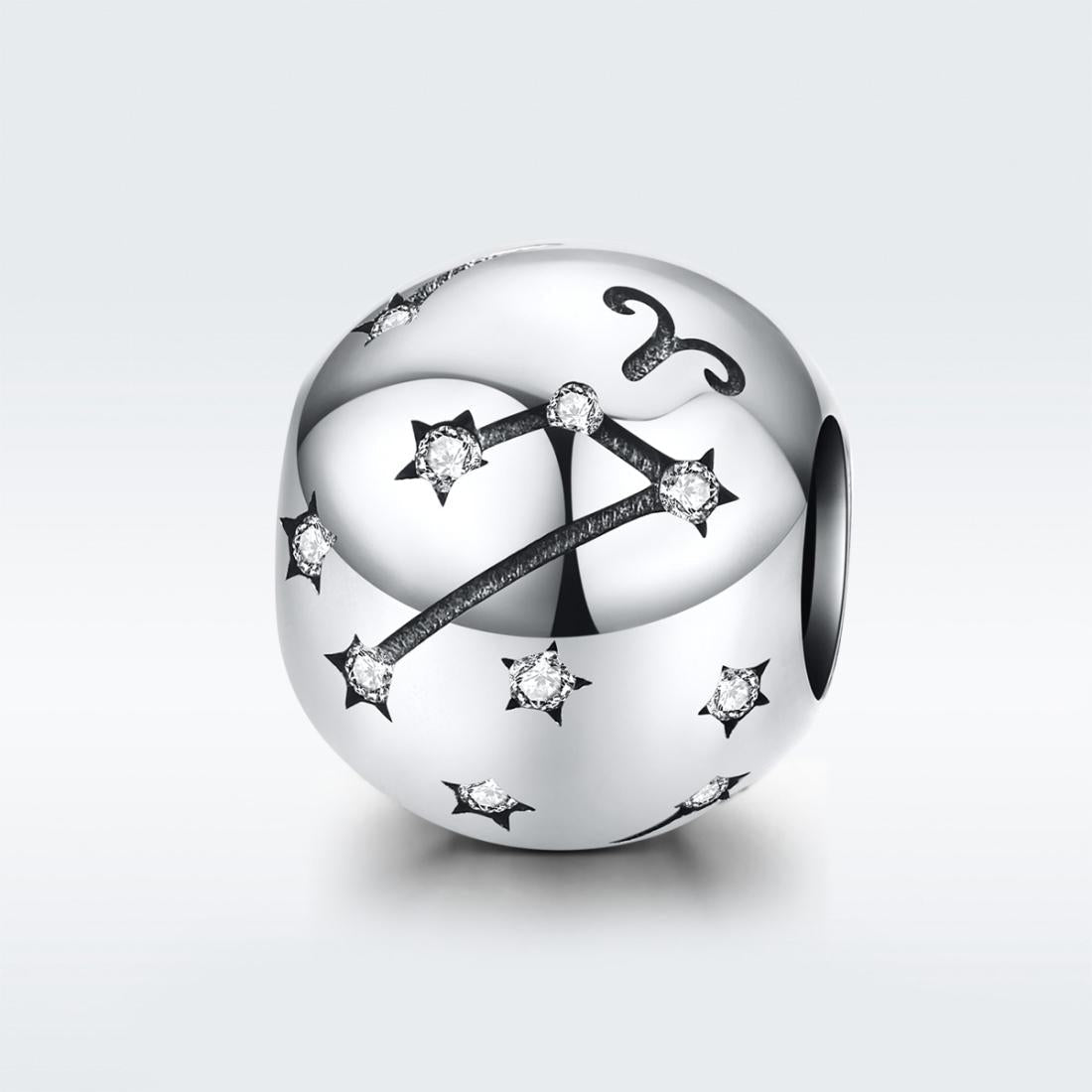 925 Sterling Silver Diy Zodiac Bracelet Beads Constellation Accessories Aries Style - Aries