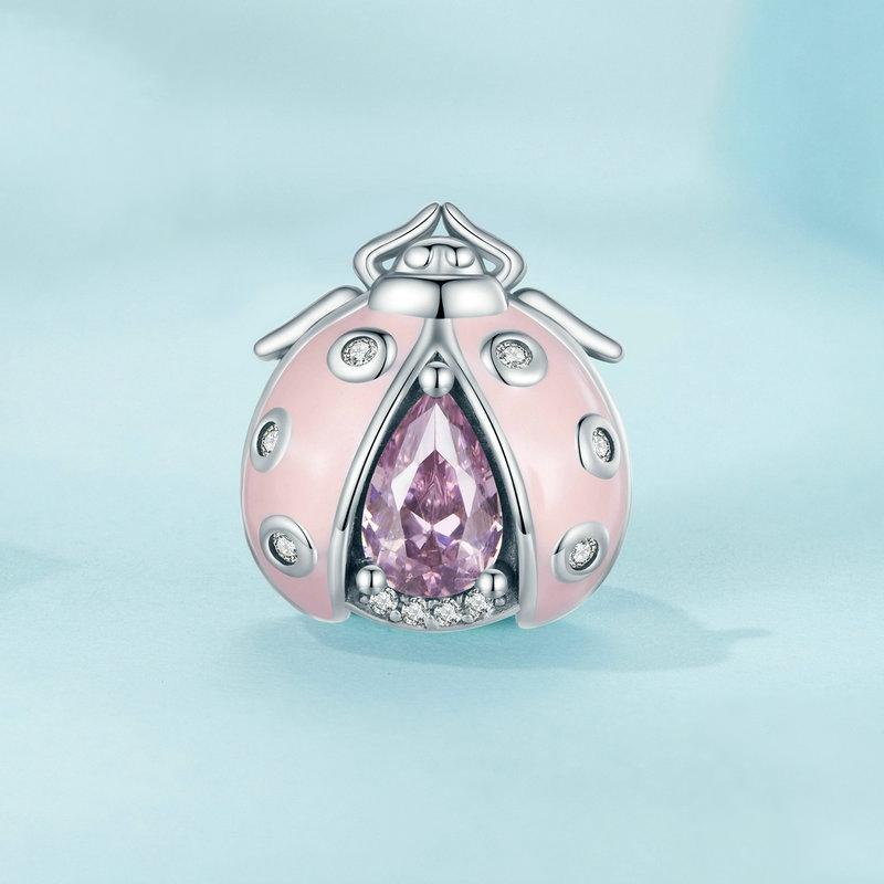 925 Sterling Silver Ladybug Bracelet With Beads