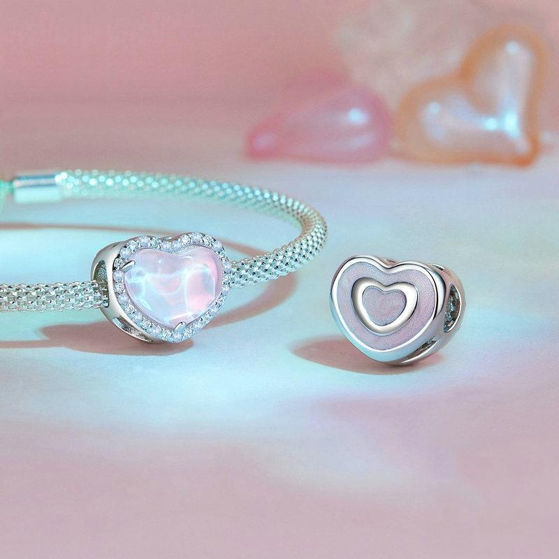 925 Sterling Silver Diy Love Beads For Valentine'S Day In