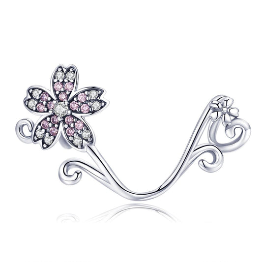 925 Sterling Silver Floral Diy Bracelet Charm