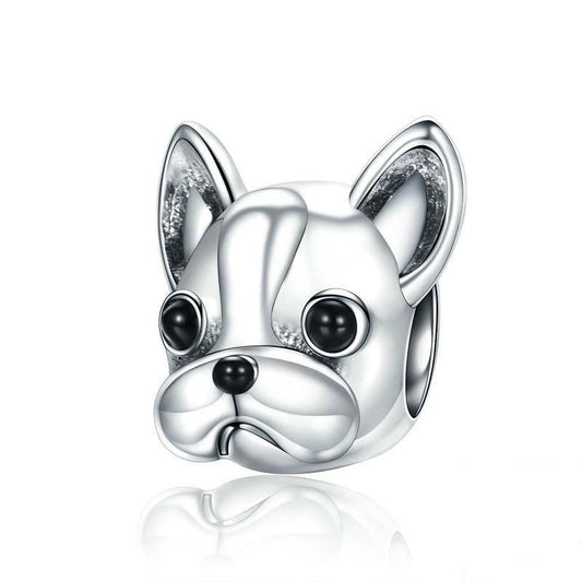 925 Sterling Silver Bulldog Bead Animal Series
