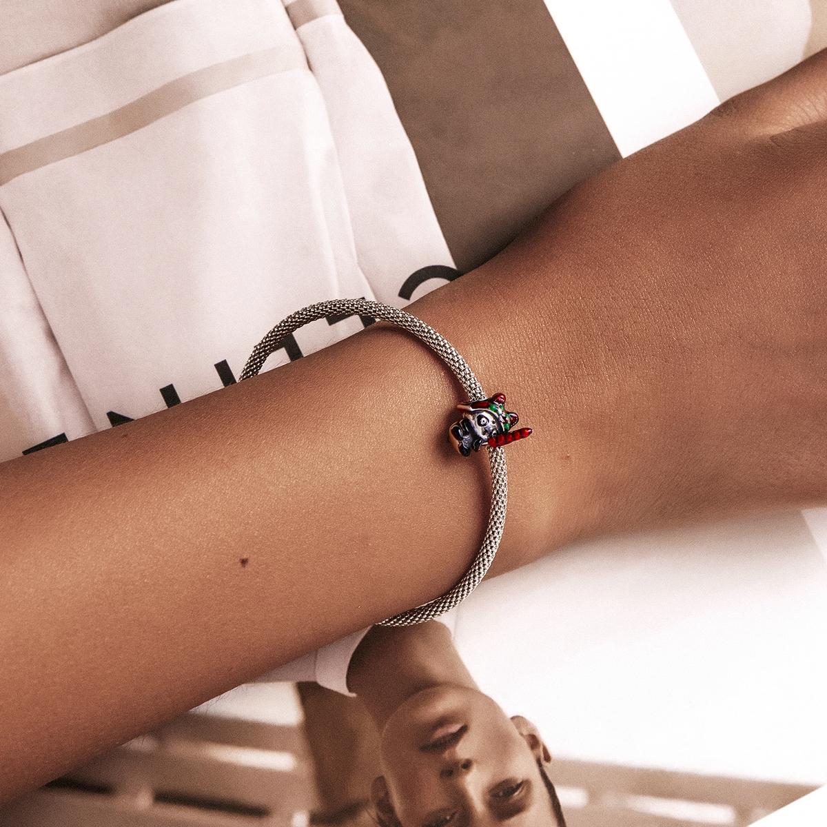 925 Sterling Silver Tiger & Panda Bead Bracelet / Necklace Add Ons