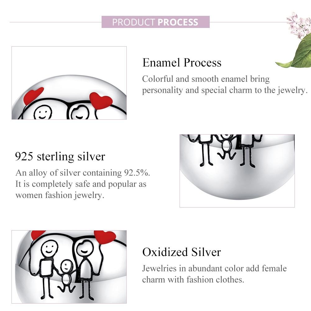 925 Sterling Silver Home Beaded Bracelet Diy Accessories