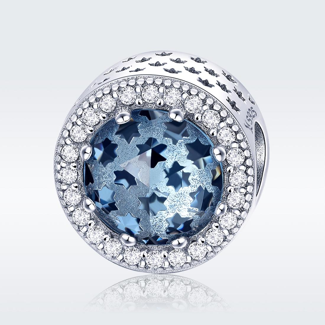 925 Sterling Silver Starry Sky Drop Oil Beads