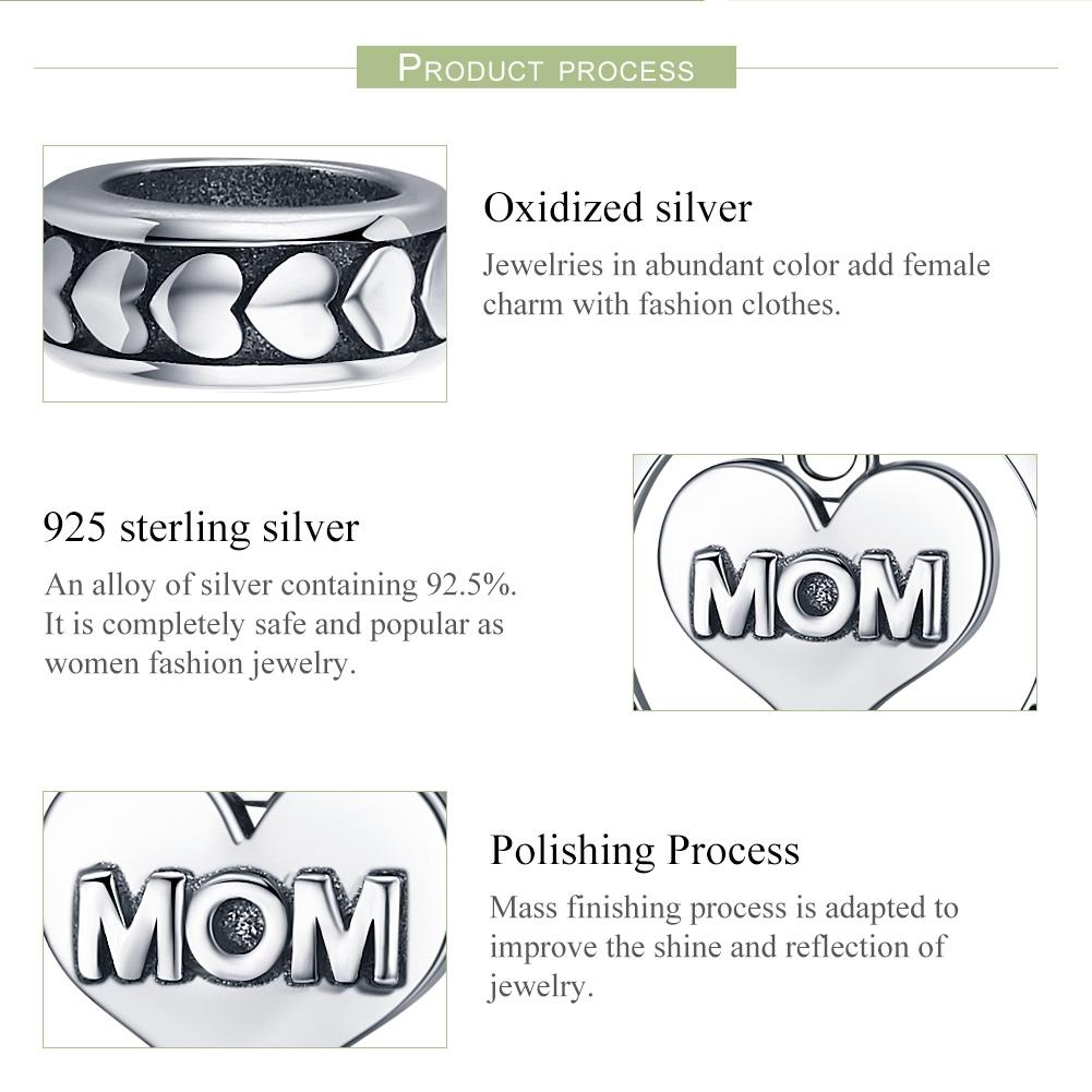 925 Sterling Silver Mothers Love Bead Bracelet Set Perfect For Mother'S Day Style - Bead + Necklace