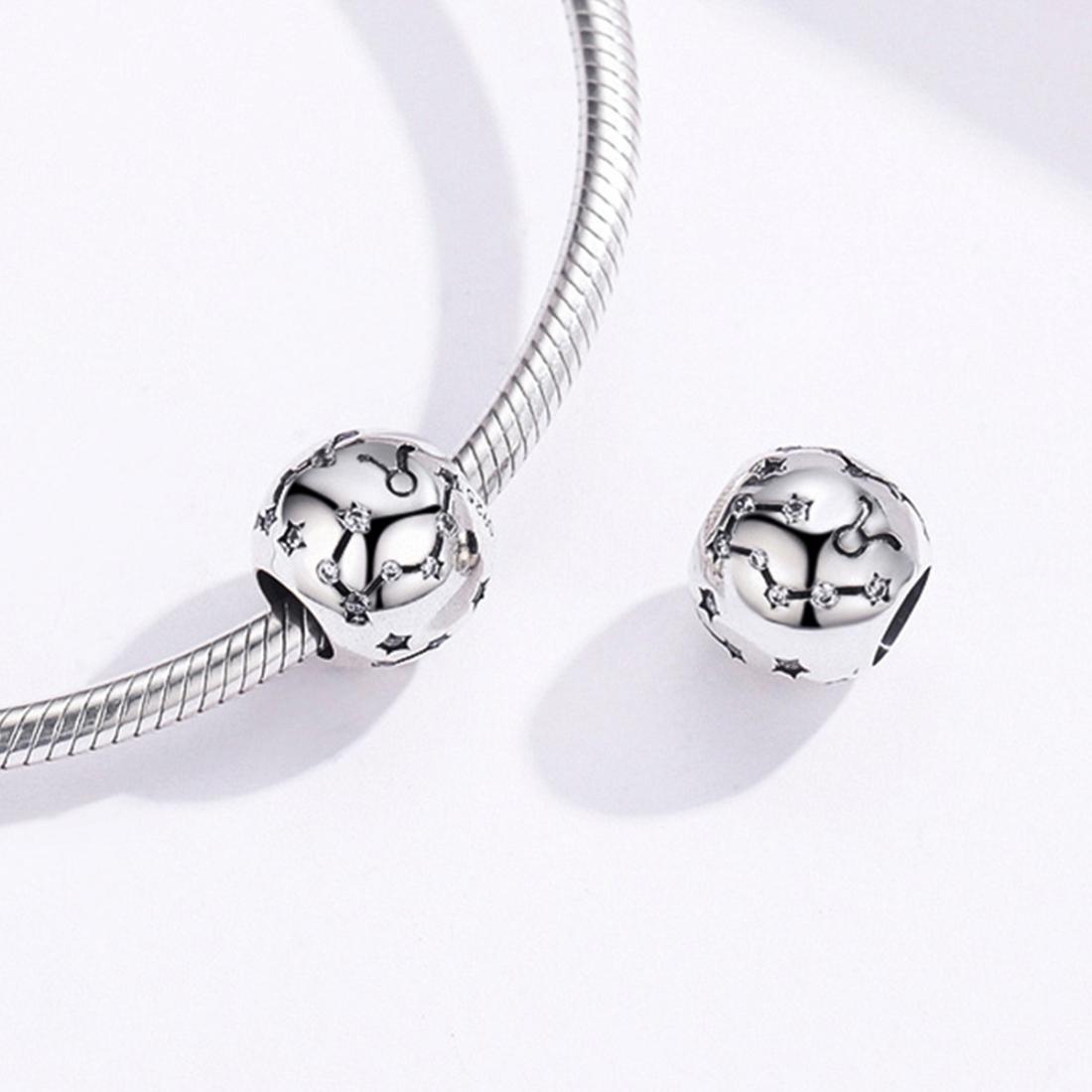 925 Sterling Silver Diy Zodiac Bracelet Beads Taurus Style - Taurus
