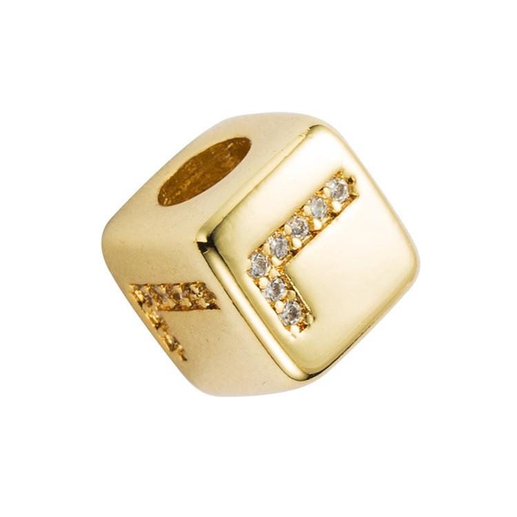 Brass Micro Inlaid Couple Red String Diy Bracelet Style - L