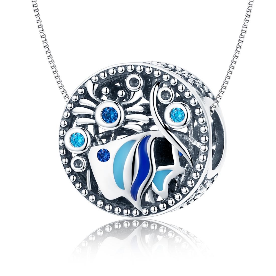 925 Sterling Silver Underwater World Fish & Crab Beads