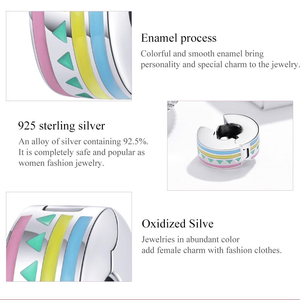 925 Sterling Silver Colorful Beaded Diy Jewelry Set