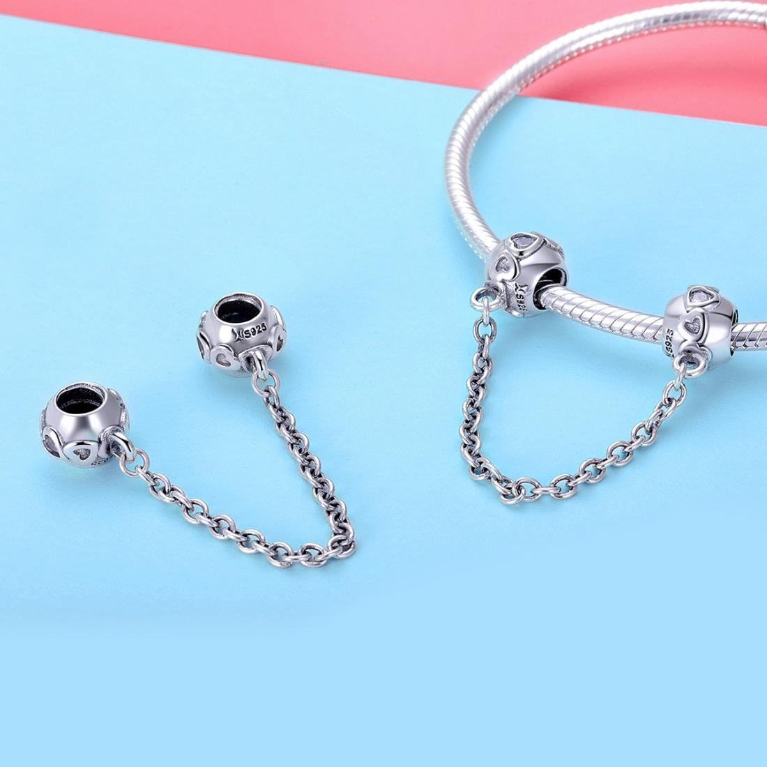 925 Sterling Silver Safety Chain Cute & Versatile