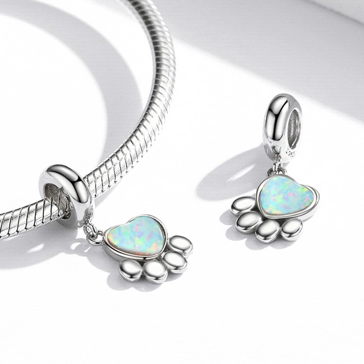 925 Sterling Silver Opal Bead Bracelet & Necklace Set