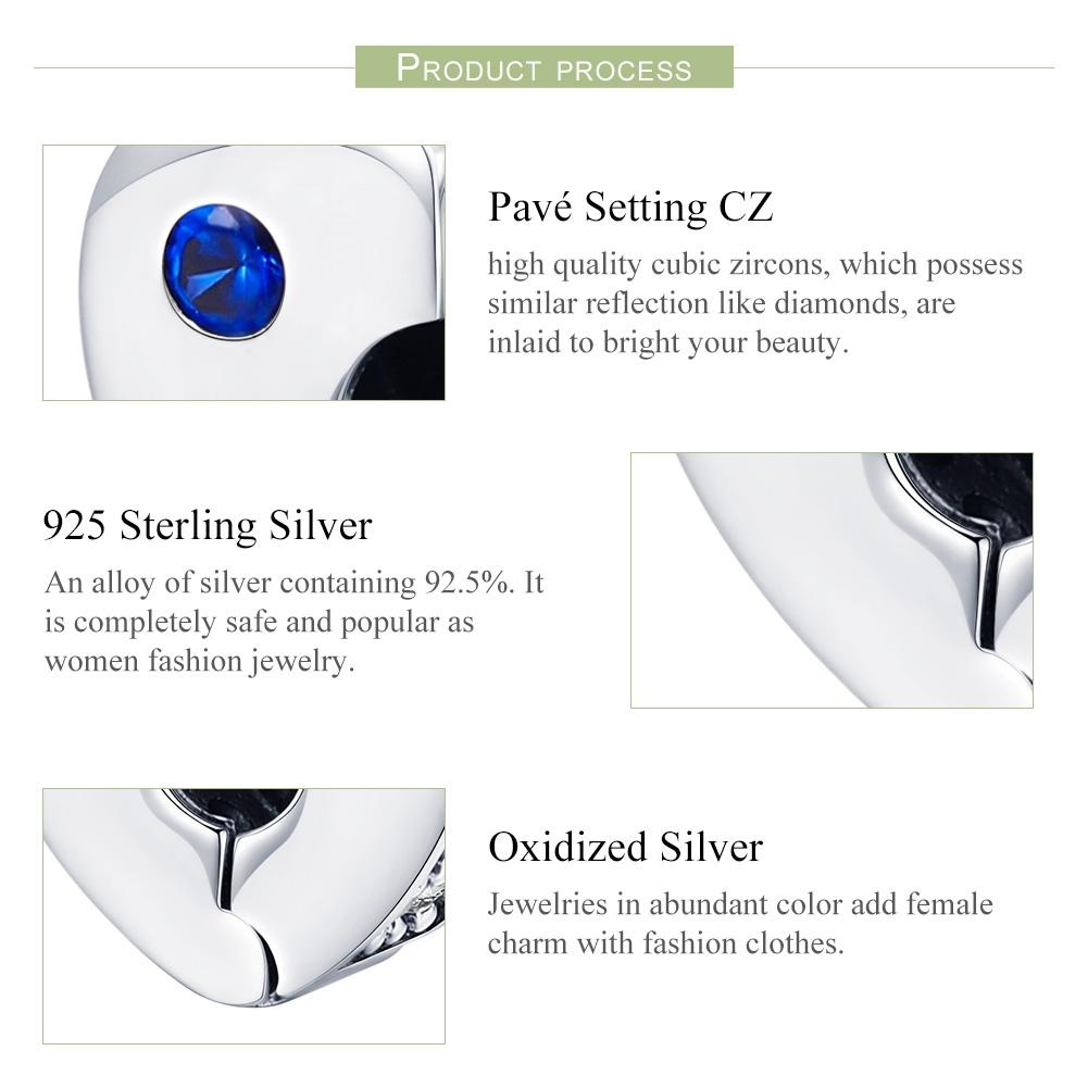 925 Sterling Silver Diy Bracelet Accessories Heart Shaped Beads