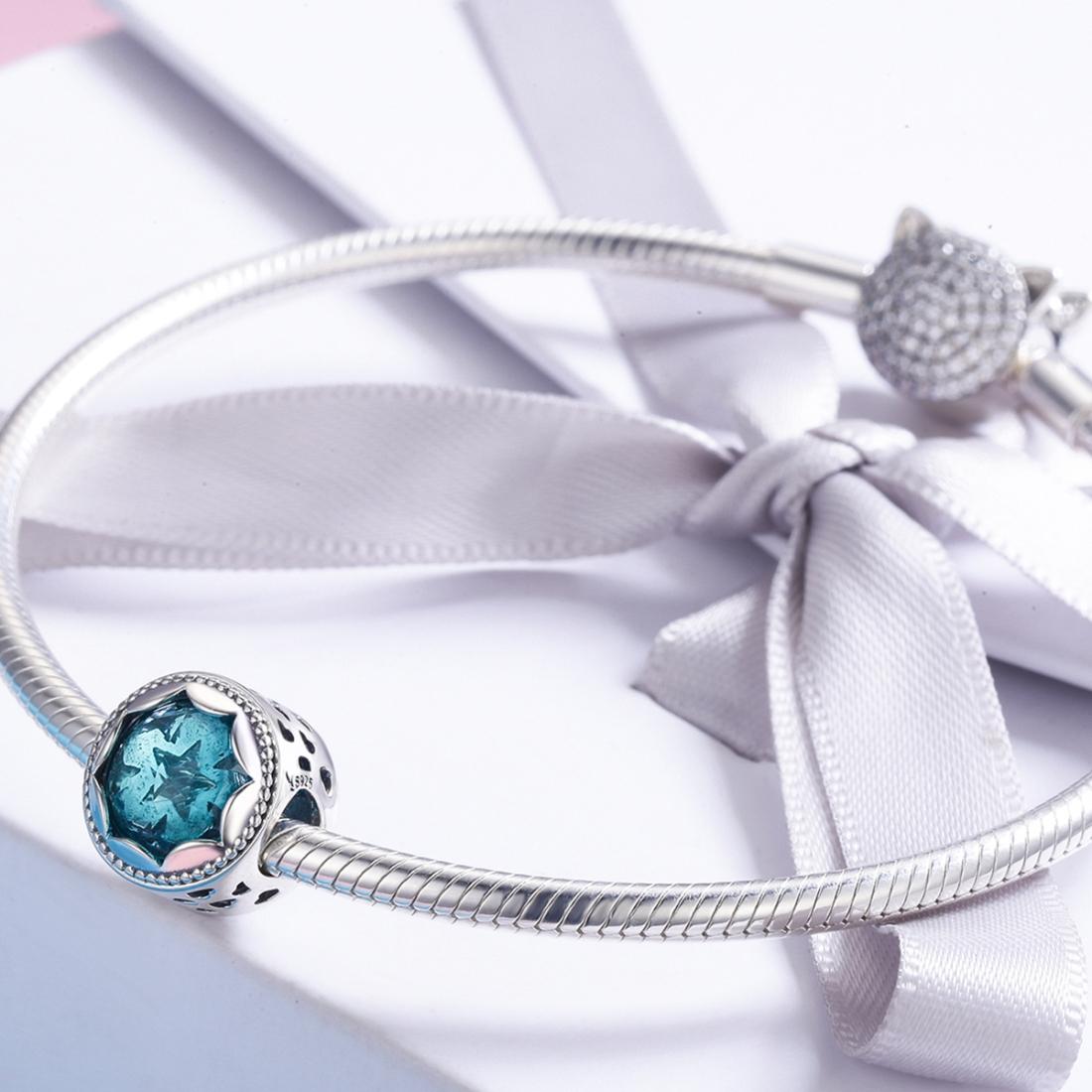 925 Sterling Silver Star Beaded Bracelet / Necklace Accessory