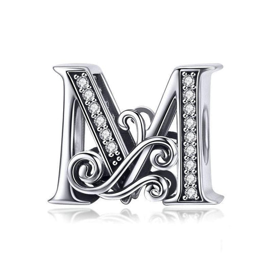 Diy Bracelet Beaded Accessories With Zircon Beads 26 Letters Style - M
