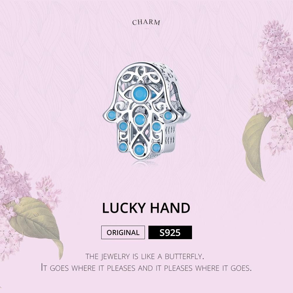 925 Sterling Silver Lucky Hand Beads For Diy Bracelets & Necklaces