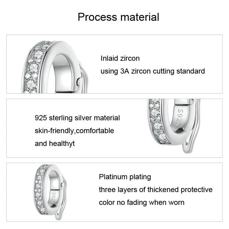 Universal Buckle Spacer Bead Platinum Plated