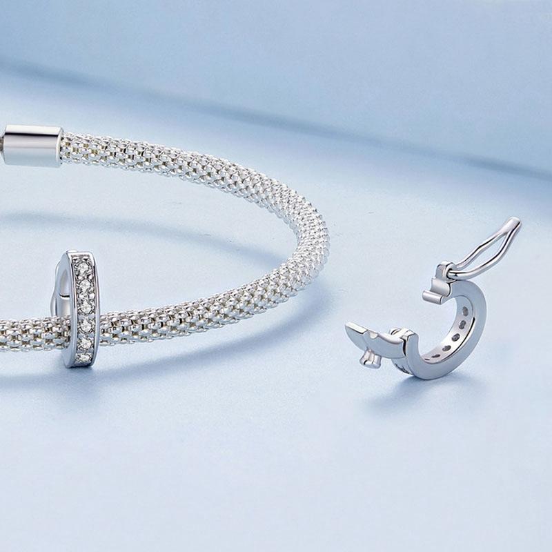 Universal Buckle Spacer Bead Platinum Plated