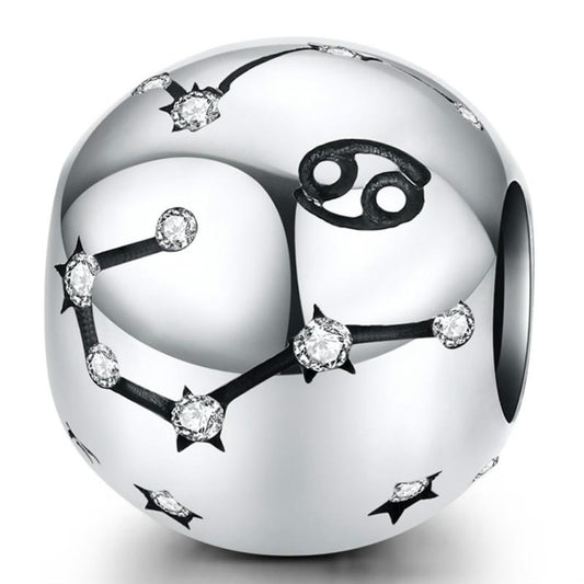 925 Sterling Silver Diy Zodiac Bracelet Beads Cancer Style - Cancer