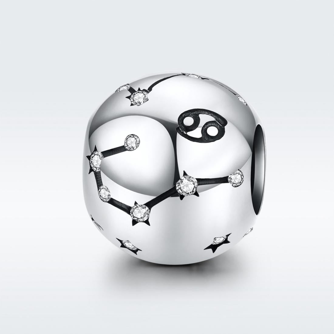 925 Sterling Silver Diy Zodiac Bracelet Beads Cancer Style - Cancer